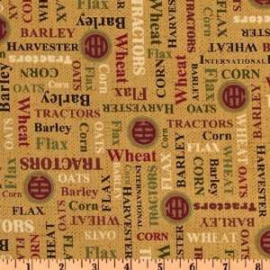     Red Titans Words Wheat Fabric By The Yard Arts, Crafts & Sewing