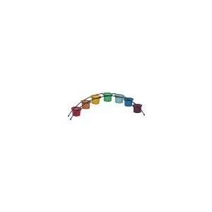    CHAKRA~Rainbow Arched Tealight Candle Holder 