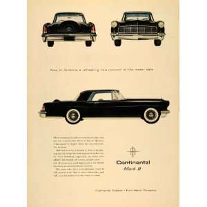  1955 Ad Continental Mark II Ford Motor Car Automobile 