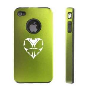  Apple iPhone 4 4S 4G Green D788 Aluminum & Silicone Case 