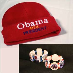  Obama Gift Beanie & Bracelets 