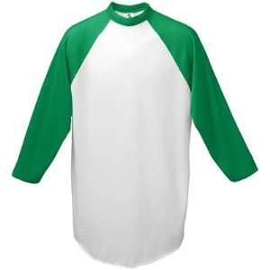  Augusta Athletic Wear Youth Baseball Jersey WHITE/ KELLY 