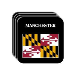 US State Flag   MANCHESTER, Maryland (MD) Set of 4 Mini 