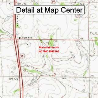   Map   Marshall South, Missouri (Folded/Waterproof)
