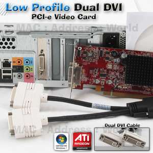 Dell Vostro 220s 230s 260s Dual Monitor DVI Video Card Low Profile SFF 