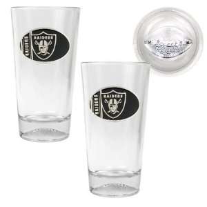  Oakland Raiders Pint Ale Beer Glasses