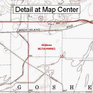   Quadrangle Map   Atalissa, Iowa (Folded/Waterproof)