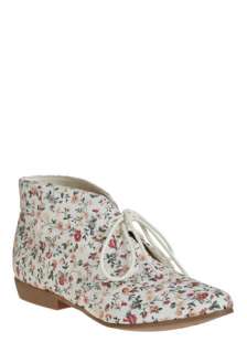 Easy as Pioneer Shoe   White, Multi, Red, Yellow, Green, Floral, Bows 