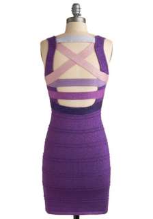 Birthday Night Out Dress   Purple, Solid, Sheath / Shift, Pink, Tank 