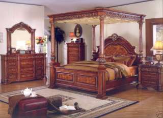 Master BEDROOM Set SETS Queen King Canopy Bed FURNITURE  