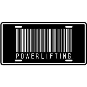  NEW  POWERLIFTING BARCODE  LICENSE PLATE SIGN SPORTS 