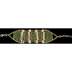  Peridot Gold Plated Bracelet   Sterling Silver Everything 
