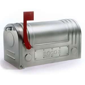   Mounted Stainless Steel Mailbox with Custom Plate