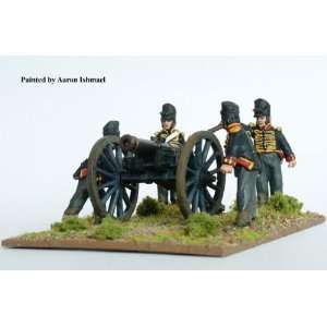  28mm Napoleonic British Foot Artillery Firing 9 Pdr Toys 