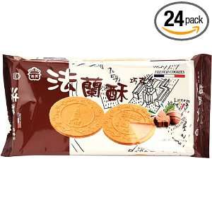 Mei French Cookies, Chocolate, 2.1 Ounce Bags (Pack of 24)