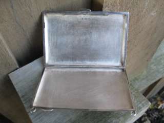 ENGLISH STERLING SILVER CARD CASE PURSE 1917 OLD  