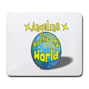  Angelina Rocks My World Mousepad