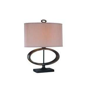 Lite Source LS 21312 Azzura Table Lamp, Antique Walnut Finish with 