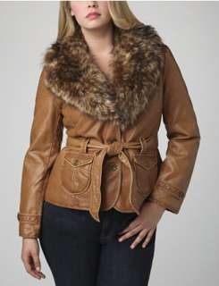 Big Chill Outerwear® Belted Jacket with Faux Fur Collar  Fashion Bug