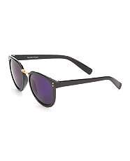 Black (Black) Spitfire Blue Lens Sunglasses  255553001  New Look