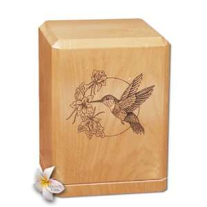  Hummingbird Classic Maple Wood Cremation Urn