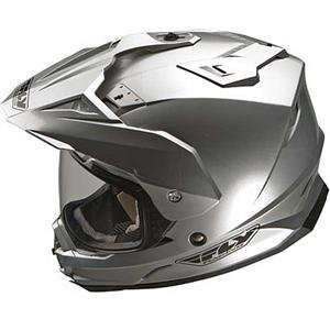  Fly Racing Trekker DS Helmet   X Large/Silver Automotive