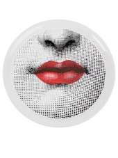 FORNASETTI   lips red on white Tray