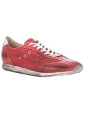 LEATHER CROWN   running rosso sneaker