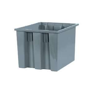  17 x 14 1/2 x 12 7/8 Grey Stack & Nest Containers 