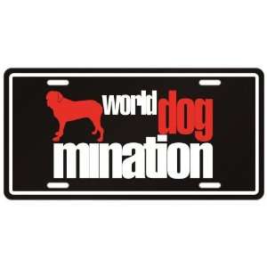    Mastiff  World Dog   Mination  License Plate Dog