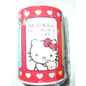   Kitty Tin Coin Bank Money Piggy Bank ~ Beautifully Red Toys & Games