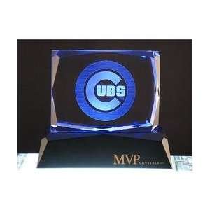  MVP Crystals Chicago Cubs Logo Crystal Desk Topper with 