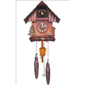   Pendulum, Evergreen and Wildflower Cuckoo Clock Material   Wood Home