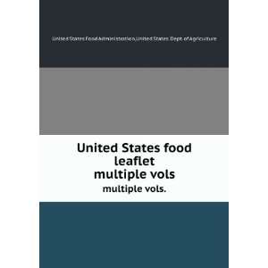  United States food leaflet. multiple vols. United States 