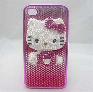PG40 Bling Shiny Deluxe Hellokitty Hard Back Case Cover for iPhone 4 