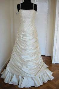Angelina Faccenda Ines 1014 Wedding Dress UK14 Gold  
