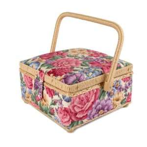  Small Square Sewing Box Roses Cream By The Each Arts 