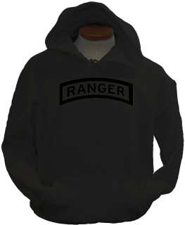 Ranger blk US Army Military Forces New Airborne Hoodie  