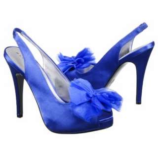 Womens Martinez Valero Carolina French Blue Satin Shoes 