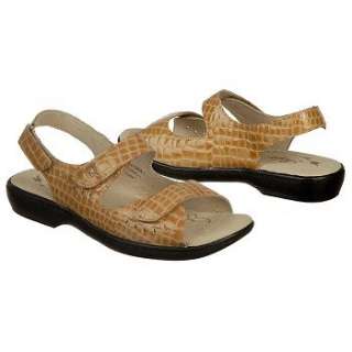 Womens Propet Trinidad Taupe Croco Patent Shoes 