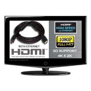  25 ft HDMI® With Ethernet Cable HDMI High Speed HDTV Blu 