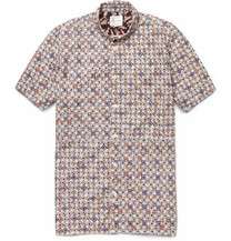 red ear printed cotton shirt