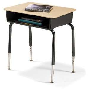Virco 785 Series Hard Plastic Top Student Desk with Open Front Plastic 