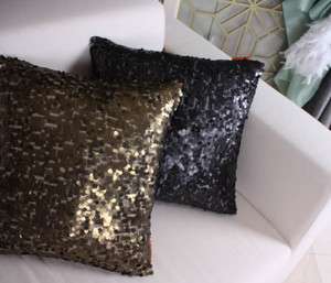   CUSHION COVERS PILLOW CASES 16 Beaded Spangle Cushion Covers 3 colors
