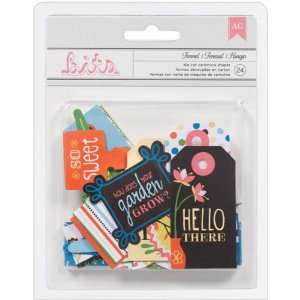   Large Assorted Decorative Tags & Die Cut Shapes Bits (American Crafts