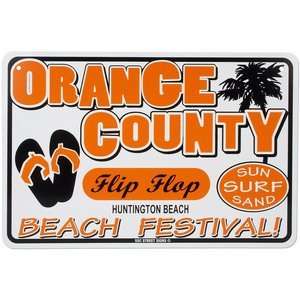  Seaweed Surf Co. Orange County Festival Sign White One 