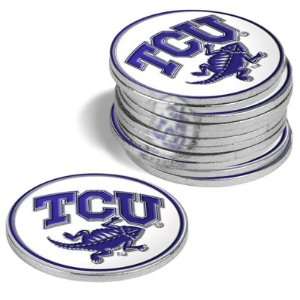  {4} TCU Horned Frogs Golf Ball Markers