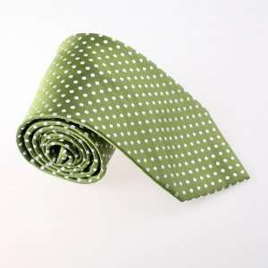  Green Polka Dots Woven Silk Neckie Gift Box Set forest 