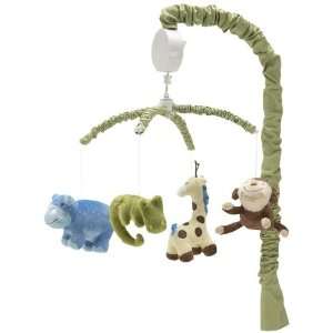  NoJo Talk To The Animal Musical Mobile, Blue/Green Baby
