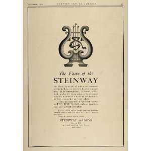  1906 Print Ad Steinway Piano East 14th Street New York 